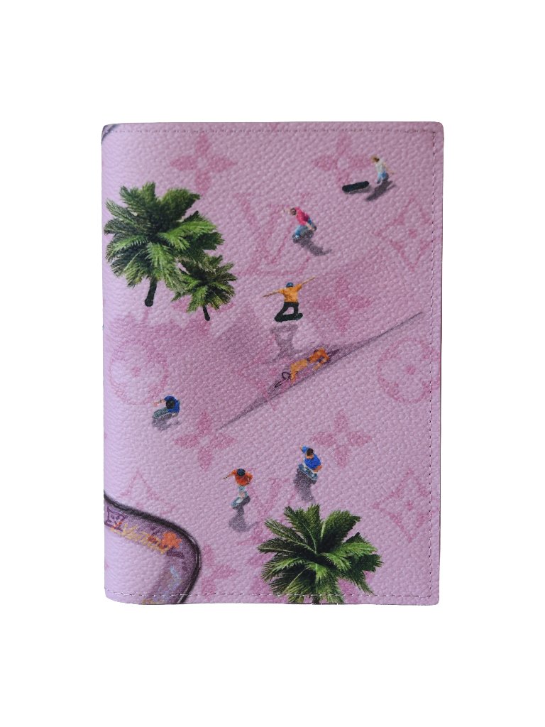 Louis Vuitton Monogram Skate Park Passport Cover Pink